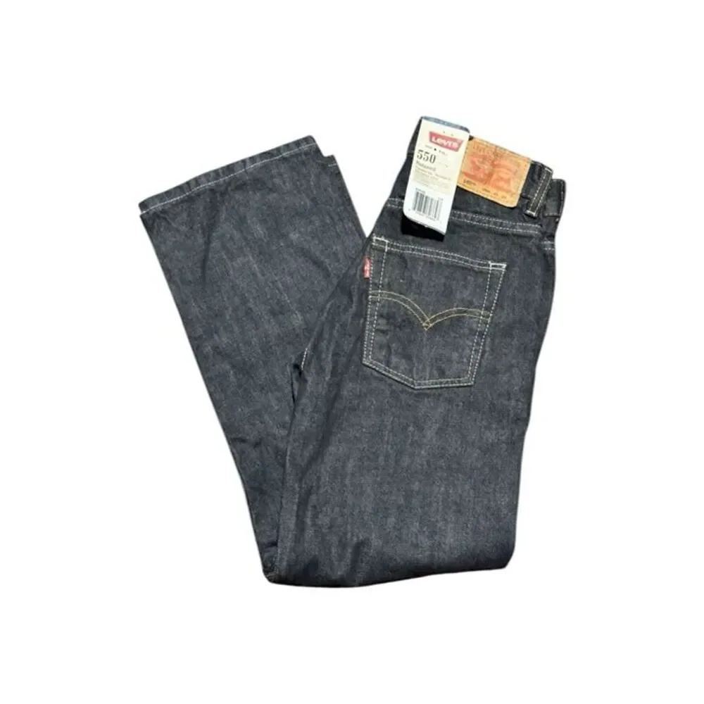 NWT Levi's 550 Jeans Relaxed Fit Tapered Legged Boys 10 Regular Denim Blue Pants